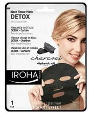 Detoksifitseeriv näomask söega Iroha Black Tissue Detox Facial Mask Charcoal, paber, 23 ml