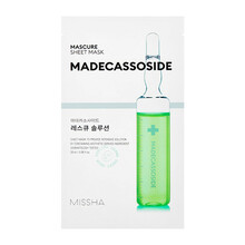 Lehtnäomask Missha Mascure Solution Sheet Mask Madecassoside, 27 ml