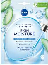 Niisutav näomask Nivea Skin Moisture Serum Infused Sheet Mask, 20 ml