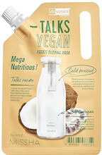 Öine näomask Missha Talks Vegan Pocket Sleeping Mask, Mega Nutritious, 10 g