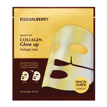 Hüdrogeel näomask Eqqualberry Collagen Glow Up, sära andev, 30 g
