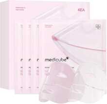 Kollageeni geelmask näole Medicube Collagen Gel Mask PDRN Pink, 4 x 28 g