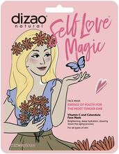 C-vitamiini ja saialillega kangasmask näole Dizao, 25 g