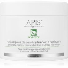 Puhastav ja silendav alginaat vetikamask aknele kalduvale nahale Apis Acne-Stop, 100 g