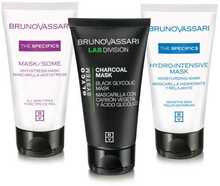 Multimasking komplekt näole Bruno Vassari, niisutav, A-vitamiiniga ja glükoolhappega, 50 ml + 50 ml + 65 g