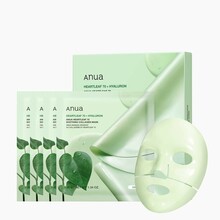 Rahustav hüdrogeel näomask kollageeniga Anua Heartleaf 70+Hyaluron Soothing Collagen Mask, 4 tk, 38 g