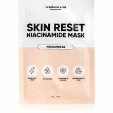 Tekstiilist näomask niatsiinamiidiga Breakout + Aid Skin Reset Niacinamide Mask, 34 g