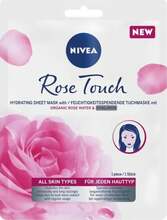 Niisutav kangasmask hüaluroonhappega Nivea Rose Touch, 1 tk