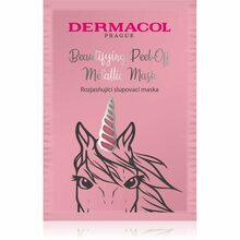 Kooritav näomask särava naha jaoks Dermacol Beautifying Peel-Off Metallic Mask, 15 ml