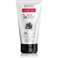 Puhastusgeel kolm-ühes aktiivsöega Revuele Charcoal 3in1, 150 ml