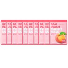Riidest näomask virsiku ekstraktiga Farmstay Real Peach Essence Mask, 23 ml