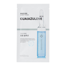 Rahustav kangasmask guaiazulene'iga Missha Mascure Calming Solution, 27-28 ml