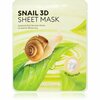 Kangasmask näole teolima ekstraktiga Missha Snail 3D Sheet Mask, 23 g
