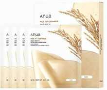 Lehtnäomask Anua Rice 70+ Ceramide Glow Collagen Mask, 4 tk, 38 g