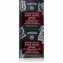 Pinguldav näomask viinamarjaekstraktiga Apivita Express Beauty, 2 x 8 ml