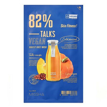 Kangasmask Missha Talks Vegan Squeeze Sheet Mask, Skin Fitness, 27 g