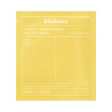 Säravust andev hüdrogeel-maski niatsiinamiidiga Biodance Radiant Vita Niacinamide Real Deep, 1 tk