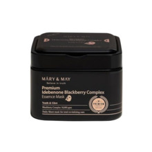Lehtmaskid Mary&May Premium Idebenone Blackberry Complex Essence Mask, 20 tk