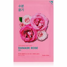 Niisutav näomask Damaskuse roosi ekstraktiga Holika Holika Pure Essence Mask Sheet, 20 ml