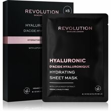 Näomaskide komplekt Revolution Skincare Hydrating Hyaluronic Acid Sheet Mask, 5 tk