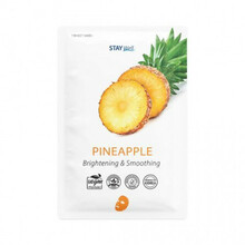 Kirkastav ja silendav näomask Stay Well Climate Neutral Brightening & Smoothing Sheet Mask Pineapple, 1 tk