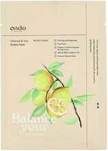 Puhastav mullmask näole Ondo Beauty 36.5 Pong-Pong Charcoal & Yuja, 25 g