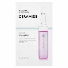 Lehtmask näole keramiididega Missha Mascure, 28 ml