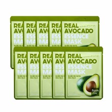 Toitev näomask avokaadoga Farmstay Real Avocado Essence Mask, 23 ml