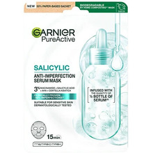 Näomask naha ebatäiuslikkuste vastu Garnier Salicylic Serum Mask, 1 tk