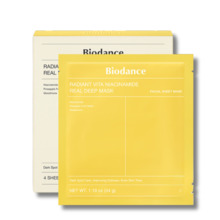 Hüdrogeel näomask niatsiinamiidiga Biodance Radiant Vita Niacinamide Real Deep Mask, 34 g