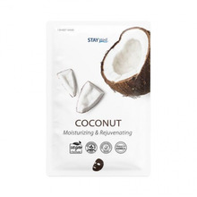 Niisutav ja noorendav kangasmask Stay Well Climate Neutral Moisturizing & Rejuvenating Sheet Mask Coconut, 23 g