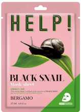 Lehtmask näole musta teolima ekstraktiga Bergamo Help Black Snail, 25 ml