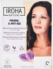 Näomask bakuchiooli ja peptiididega Iroha Tissue Face Mask, 23 ml