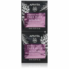 Näomask Apivita Express Beauty Artichoke, intensiivselt niisutav AHA-hapetega, 2 x 8 ml