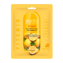 Vitamiinidega lehtmask näole Jigott Vitamin Real Ampoule Mask, 27 ml