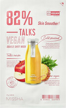 Lehtmask Missha Talks Vegan Squeeze Sheet Mask Skin Smoother, 27 g