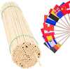 Buko puidust lipupulgad GSG24, 50 cm / 5 mm, 100 tk