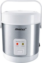 Mini riisikeetja Steba RK 4 M, 0,9 L, 200 W, roostevaba teras/valge