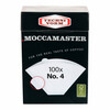 Paberfiltrid kohvimasinale Moccamaster No.4, 85022, 100 tk, valge