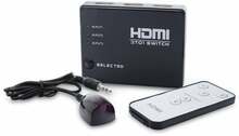 Videolüliti Savio CL-28, HDMI 3 porti, kaugjuhtimispuldiga