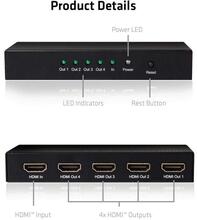 Videosignaali jagaja Club 3D CSV-1380, HDMI 4 porti, UHD 4K60Hz