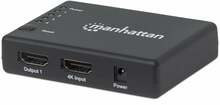Videosignaali jagaja Manhattan 207706, HDMI 1x4, must