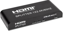 Aktiivne HDMI splitter Qoltec 51797, 2 x HDMI, 4Kx2K, 6Gb/s, 60 Hz