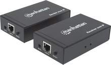HDMI pikenduskomplekt Manhattan 207959, 1080p, Cat6, kuni 120m, must