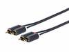 Audiokaabel Vivolink 2 x RCA - 2 x RCA, 15 m, must