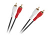 Kaabel Inne 2 x RCA - 2 x RCA, 1.5 m, must, 4 mm