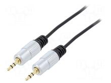 Audiokaabel Qoltec 52339, 2x RCA - Mini Jack 3,5 mm, 1 m, must