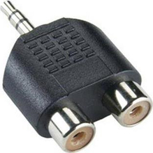 Adapter Sbox AD.3.5M-2RCAF M, 3.5 mm M - 2x RCA F