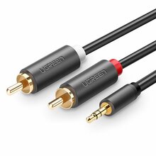 Ugreen AV102 10511 kaabel 3,5 mm (isane) / 2RCA (isane), 1,5 m, hall