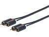 Audiokaabel Vivolink 2 x RCA - 2 x RCA, 5 m, must